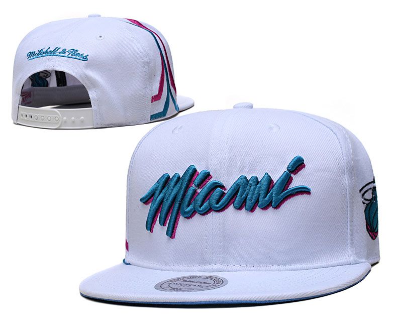 2022 NBA Miami Heat Hat TX 3221->->Sports Caps